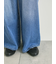 オーバーダイデニムタックパンツ