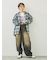 デニムニーパッチパンツ
