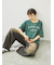 デニムニーパッチパンツ