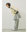 デニムニーパッチパンツ