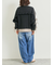 デニムニーパッチパンツ