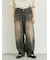 デニムニーパッチパンツ