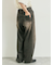 デニムニーパッチパンツ