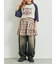 デニムニーパッチパンツ