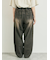 デニムニーパッチパンツ