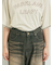 デニムニーパッチパンツ