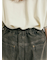 デニムニーパッチパンツ