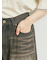 デニムニーパッチパンツ