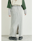 裏毛ダメージ加工ナロースカート