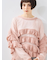 インナーSETモヘアタッチシアーフリルニット