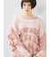 インナーSETモヘアタッチシアーフリルニット