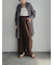 シアーバンドカラーシャツ