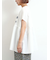 [接触冷感]切替ギャザーロゴプリントフレンチ袖Tシャツ