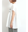 [接触冷感]切替ギャザーロゴプリントフレンチ袖Tシャツ
