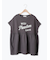 [接触冷感]切替ギャザーロゴプリントフレンチ袖Tシャツ