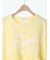 [接触冷感]切替ギャザーロゴプリントフレンチ袖Tシャツ