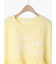 [接触冷感]切替ギャザーロゴプリントフレンチ袖Tシャツ