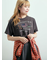 チェーン刺繍Tシャツ
