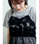 チェーン刺繍Tシャツ
