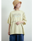 ピグメント加工メロー切替ロゴプリントTシャツ