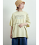 ピグメント加工メロー切替ロゴプリントTシャツ