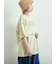 ピグメント加工メロー切替ロゴプリントTシャツ