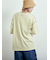 ピグメント加工メロー切替ロゴプリントTシャツ