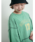 ピグメント加工メロー切替ロゴプリントTシャツ