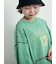 ピグメント加工メロー切替ロゴプリントTシャツ