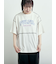 ピグメント加工メロー切替ロゴプリントTシャツ