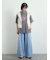 ピグメント加工メロー切替ロゴプリントTシャツ