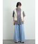ピグメント加工メロー切替ロゴプリントTシャツ