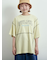 ピグメント加工メロー切替ロゴプリントTシャツ
