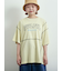ピグメント加工メロー切替ロゴプリントTシャツ