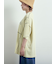 ピグメント加工メロー切替ロゴプリントTシャツ