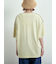 ピグメント加工メロー切替ロゴプリントTシャツ