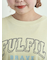 ピグメント加工メロー切替ロゴプリントTシャツ