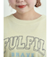 ピグメント加工メロー切替ロゴプリントTシャツ