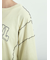 ピグメント加工メロー切替ロゴプリントTシャツ