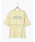 ピグメント加工メロー切替ロゴプリントTシャツ