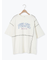ピグメント加工メロー切替ロゴプリントTシャツ