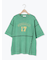 ピグメント加工メロー切替ロゴプリントTシャツ