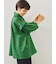 肩フリル切替シャツ