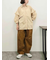 肩フリル切替シャツ