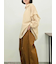 肩フリル切替シャツ