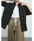 スクエア刺繍袖タックシャツ