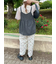 花柄プリントイージーパンツ