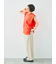 肩タックロゴプリントノースリーブ