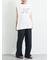 肩タックロゴプリントノースリーブ