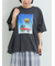 [接触冷感]バックシャーリング転写プリントTシャツ